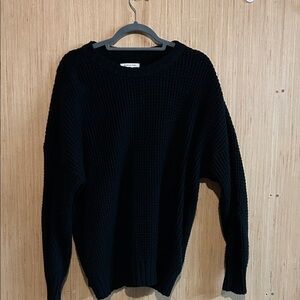 American Eagle Outfitters Black Crewneck Sweater